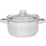 Maku Kastrull Basic i stål med glaslock 3 L Maku Kastrull Basic i stål med glaslock 3 L
