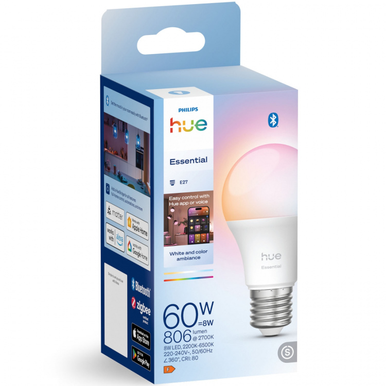 Philips Hue Essential White and color ambiance E27 60W 806lm 1-pack