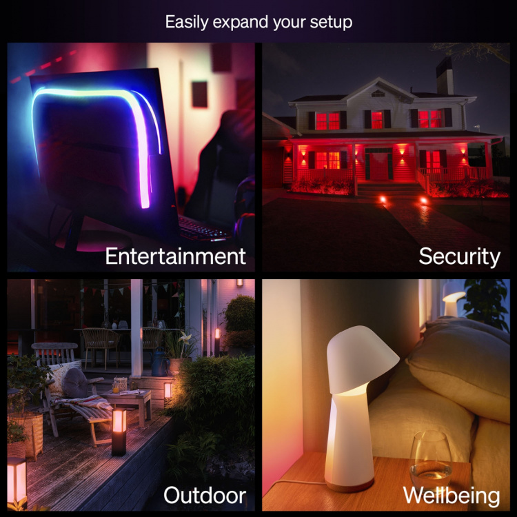 Philips Hue Essential White and color ambiance E27 60W 806lm 3-pack Philips Hue Essential White and color ambiance E27 60W 806lm 3-pack