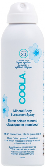 Coola Minerale Lichaamsspray Geurvrij - SPF 30