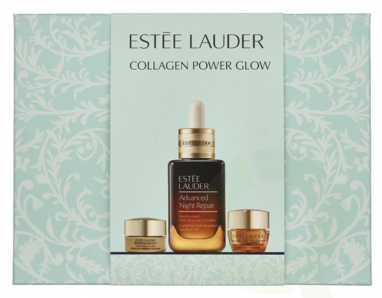 Estee Lauder Collagen Power Glow Set 58 ml Night Repair 50ml,/Revitalizing Supreme + Youth Power Eye Balm 3ml/Revitalizing Supreme/Youth Power Creme 5ml,