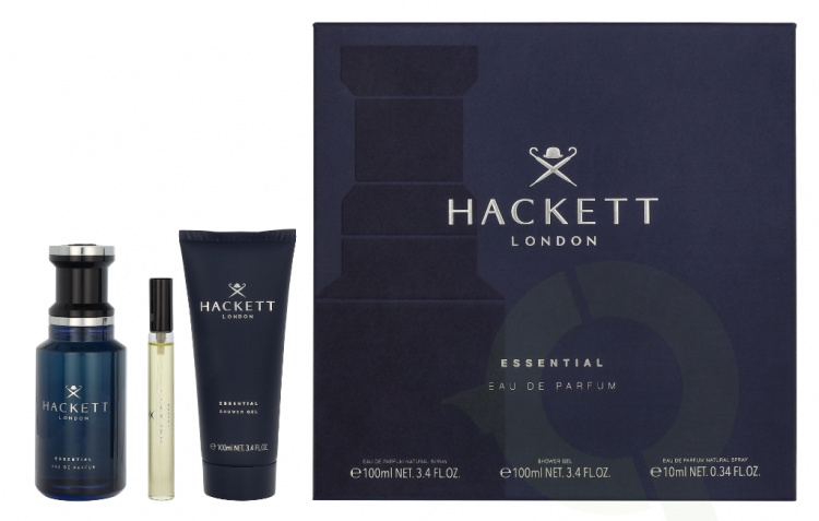 Hackett London Hackett Essential Giftset 210 ml Edp Spray 100 ml/Showergel 100 ml/Travel Spray 10 ml