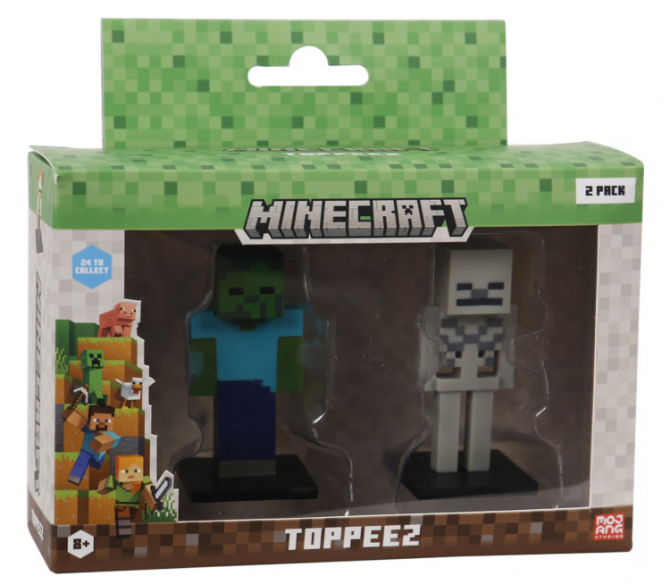 MINECRAFT 3D figuur 2 Pack vensterdoos (Worden ongesorteerd verkocht)