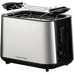 Russell Hobbs Heaton Brushed 2-Slice Broodrooster - Geborsteld Roestvrij Staal en Zwart Russell Hobbs Heaton Brushed 2-Slice Broodrooster - Geborsteld Roestvrij Staal en Zwart