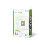 Nedis Stofzuigerzak | 4 Stuks | Synthetisch | Meest verkocht voor: Bosch / Siemens Arriva - Smiley K | Wit