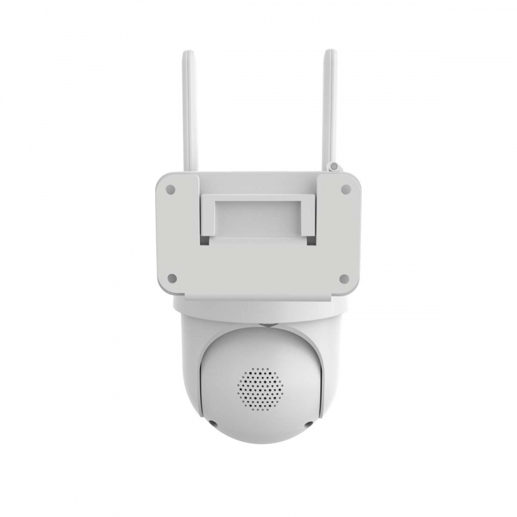 Nedis SmartLife Camera voor Buiten | Spotlight | 3MP Full HD 1296p | Pan tilt | IP65 | Max. batterijduur: 3 Maanden | Cloud Opslag (optioneel) / microSD (niet inbegrepen) | 5 V DC | Met bewegingssensor | Nachtzicht | Wit