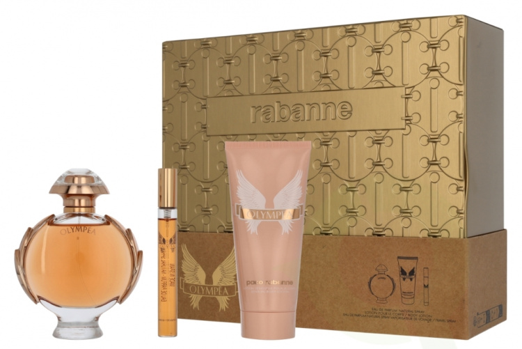 Paco Rabanne Olympea Giftset 190 ml Edp Spray 80ml/Body Lotion 100ml/Edp Spray 10ml