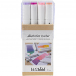 Creative Toys Creativ - Illustratiemarker, lijn 1+8 mm, pastelkleuren, 12 st - ()