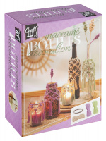 Craft ID Macramé set flesdecoratie met bloemen (CR1727/GE)