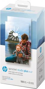 HP Sprocket Studio Plus inktcartridge 108-pak (HPIS4X6C108) HP Sprocket Studio Plus inktcartridge 108-pak (HPIS4X6C108)