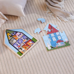 Moomin Pussel 19 Pcs Wooden Framed Puzzle House