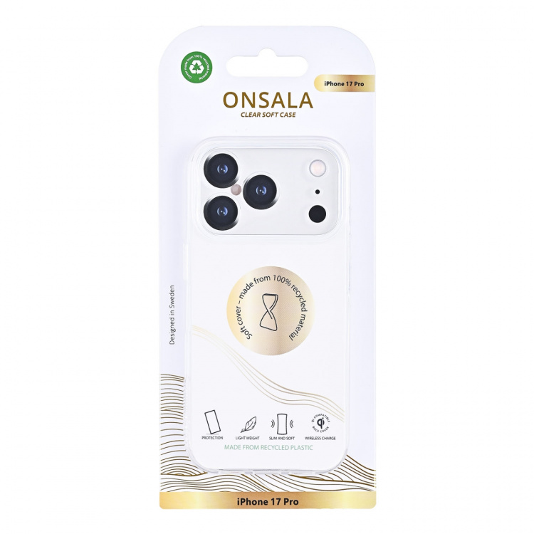 Onsala Mobilskal Återvunnen TPU Transparent - iPhone 17 Pro