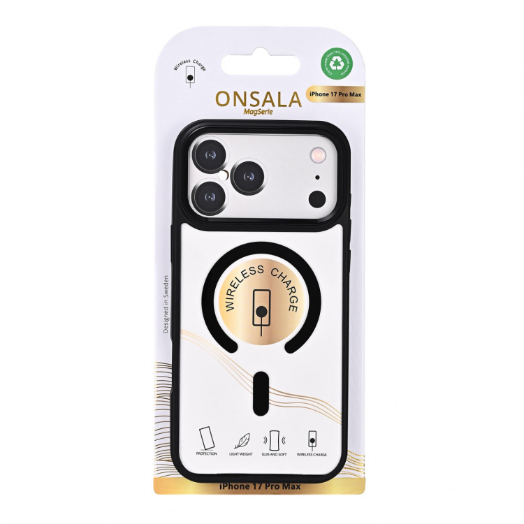 Onsala Mobilskal Bumper MagSeries Black & Clear - iPhone 17 Pro Max