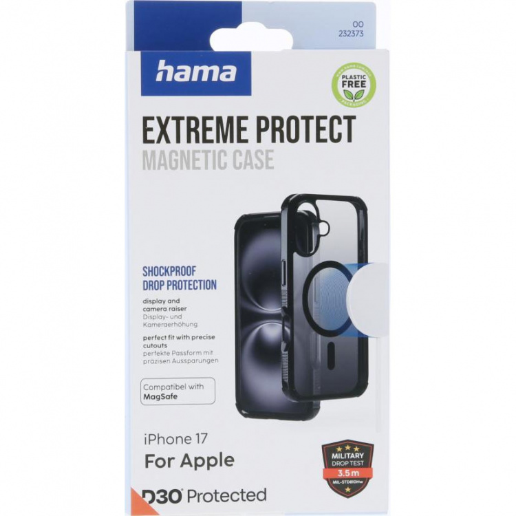 Hama Mobilskal Extreme Protect iPhone 17 MagCase Svart