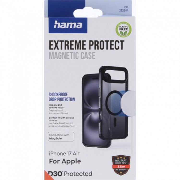 Hama Mobilskal Extreme Protect iPhone Air MagCase Svart