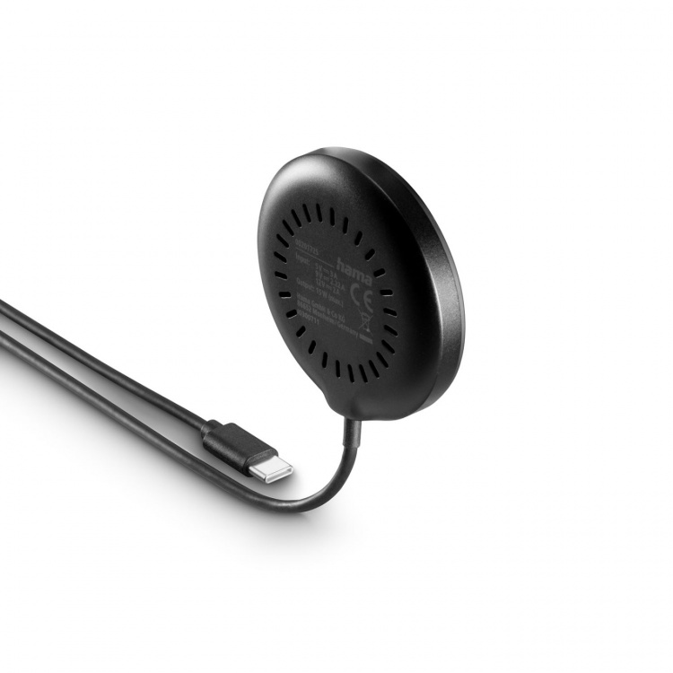 Hama Trådlös Laddning Qi2 Snabbladdning 15W Svart