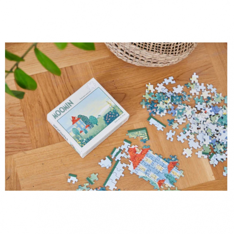 Moomin Pussel 200 Pcs Art Puzzle Grön