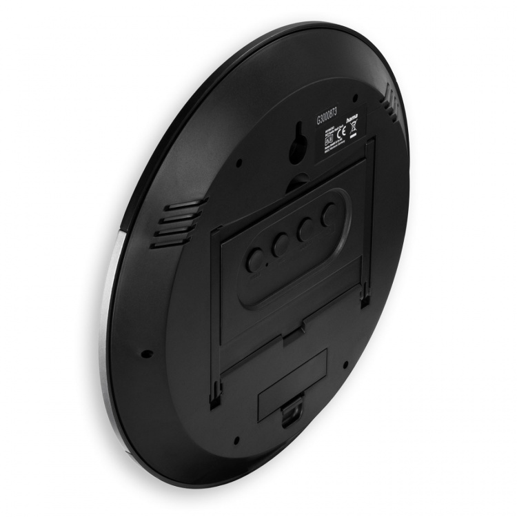 Hama Väggklocka Ischia DCF Radio Svart Silver