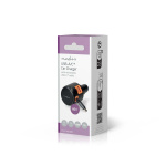 Nedis Autolader | 60 W | 2.4 / 3.0 A | Outputs: 3 | Poorttype: USB-A / USB-C™ | USB-C™ intrekbare kabel | 0.70 m | Automatische Voltage Selectie