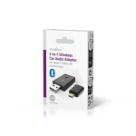 Nedis Wireless Car Audio Adapter | Android Auto / Apple Carplay | AAC / SBC | Black