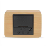 Nedis Digitale Tafelklok | LED | Achtergrondverlichting | Snoozefunctie | Datumweergave | Binnentemperatuur | Hout