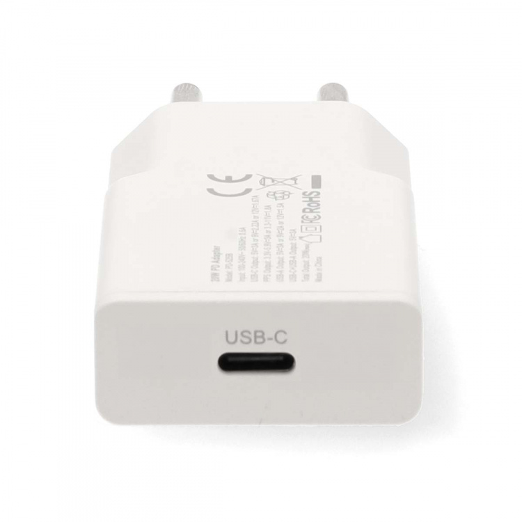 Nedis Oplader | 20 W | GaN | PD3.0 | Snellaad functie | 1.67 / 2.22 / 3.0 A | Outputs: 1 | USB-C™ | Automatische Voltage Selectie | Wit