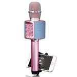 Lenco Bluetooth® karaokemicrofoon met luidspreker & verlichting Roze Lenco Bluetooth® karaokemicrofoon met luidspreker & verlichting Roze