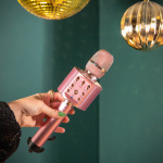 Lenco Bluetooth® karaokemicrofoon met luidspreker & verlichting Roze Lenco Bluetooth® karaokemicrofoon met luidspreker & verlichting Roze