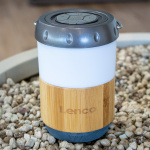 Lenco Lantaarn met ingebouwde Bluetooth®-luidspreker Bamboe Lenco Lantaarn met ingebouwde Bluetooth®-luidspreker Bamboe