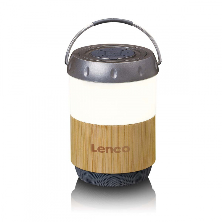 Lenco Lantaarn met ingebouwde Bluetooth®-luidspreker Bamboe Lenco Lantaarn met ingebouwde Bluetooth®-luidspreker Bamboe