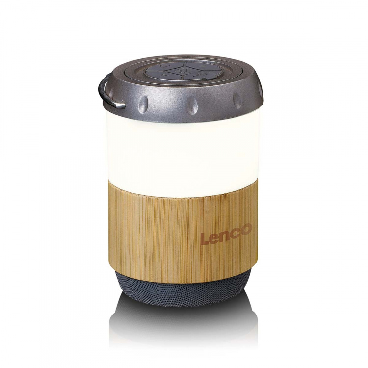 Lenco Lantaarn met ingebouwde Bluetooth®-luidspreker Bamboe Lenco Lantaarn met ingebouwde Bluetooth®-luidspreker Bamboe