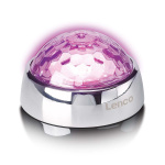 Lenco Middenstabilisator met Party LED Licht voor draaitafel Zilver