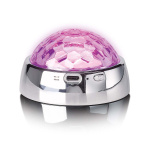 Lenco Middenstabilisator met Party LED Licht voor draaitafel Zilver