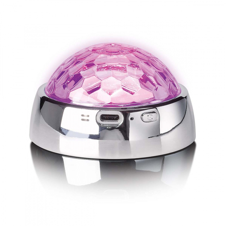 Lenco Middenstabilisator met Party LED Licht voor draaitafel Zilver