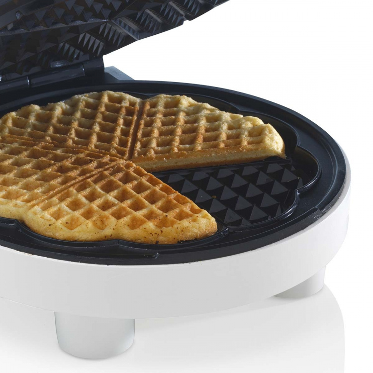 Trebs Wafelijzer hartvormig Wit