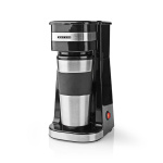 Butler Koffiezetapparaat met één portie koffie | 0,4 l | 750 W | Geïsoleerde reisbeker | Automatische uitschakeling | Zwart