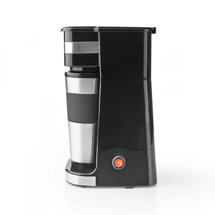 Butler Koffiezetapparaat met één portie koffie | 0,4 l | 750 W | Geïsoleerde reisbeker | Automatische uitschakeling | Zwart