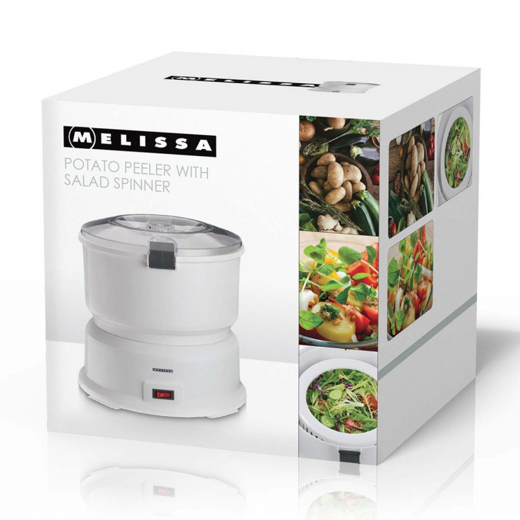 MELISSA Aardappelschiller met slacentrifuge 85W Wit MELISSA Aardappelschiller met slacentrifuge 85W Wit