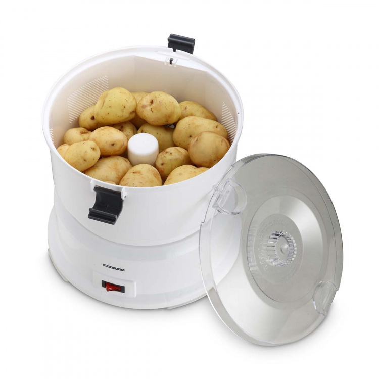 MELISSA Aardappelschiller met slacentrifuge | 1000 g capaciteit | 85 W | Wit