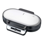 MELISSA Dubbele wafelijzer 1200W Zwart / Roestvrij Staal