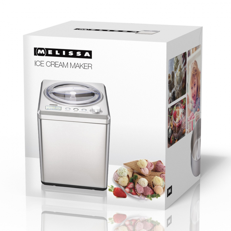 MELISSA Ijsmaker 2L 180W geborsteld roestvrij staal