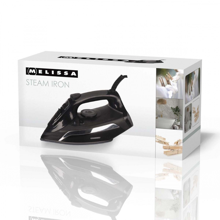 MELISSA Stoomstrijkijzer met keramische zool 2500W Zwart