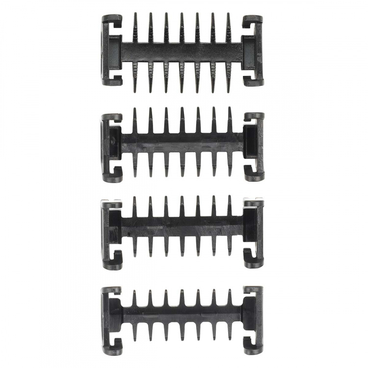 MELISSA Oplaadbare baard- en bodytrimmer met ultradun scheermes, inclusief 4 afstandskammen Zwart MELISSA Oplaadbare baard- en bodytrimmer met ultradun scheermes, inclusief 4 afstandskammen Zwart