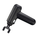 MELISSA Oplaadbaar massagepistool met LED 4 koppen Zwart