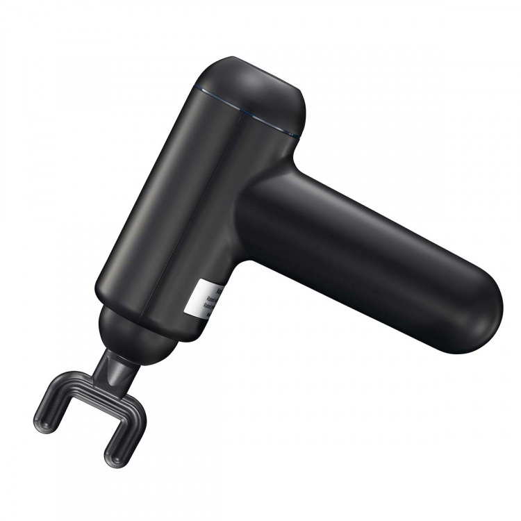 MELISSA Oplaadbaar massagepistool met LED 4 koppen Zwart