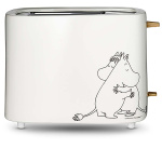 Moomin Keramische broodrooster, 2 sneetjes, 875W, wit Moomin Keramische broodrooster, 2 sneetjes, 875W, wit
