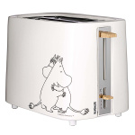 Moomin Keramische broodrooster, 2 sneetjes, 875W, wit Moomin Keramische broodrooster, 2 sneetjes, 875W, wit