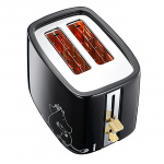 Moomin Keramische broodrooster 2 sneetjes zwart 875W Moomin Keramische broodrooster 2 sneetjes zwart 875W