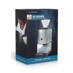 Gastronoma Ijscrusher | 80W | 1 kg/min | 3L Opvangbak | Roestvrij staal / Zwart