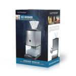 Gastronoma Ijscrusher | 80W | 1 kg/min | 3L Opvangbak | Roestvrij staal / Zwart